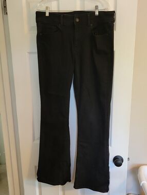 American Eagle Outfitters Black Kick Boot Jeans